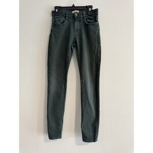 ZARA KIDS Boys Green SKINNY JEANS COMFY DENIM Stretchy 9 134cm Pants